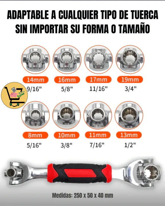 Power-Max™️ORIGINAL LLAVE INGLESA MULTIUSOS 48 EN 1 🔧