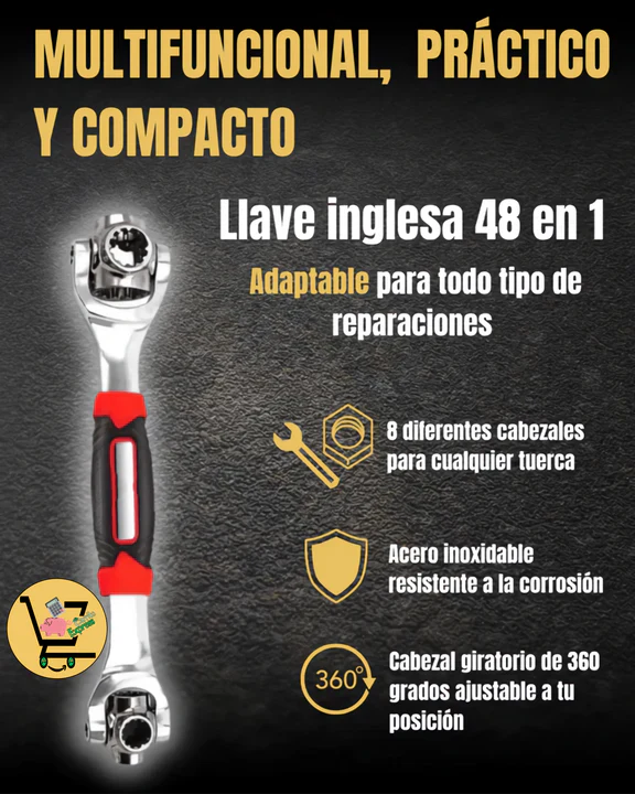 Power-Max™️ORIGINAL LLAVE INGLESA MULTIUSOS 48 EN 1 🔧